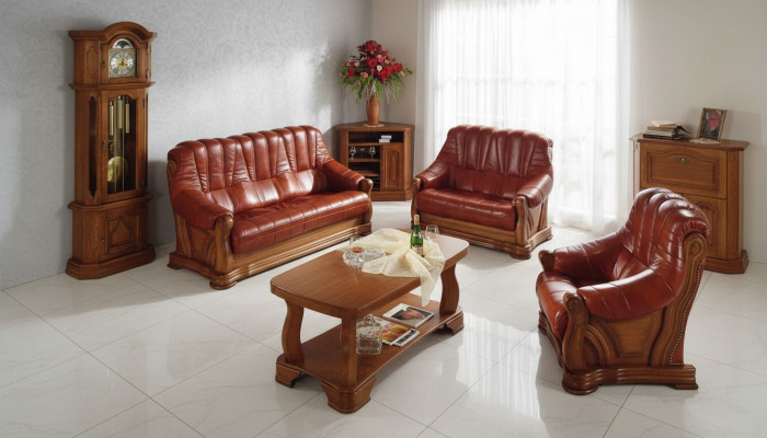 Sofagarnitur 3+1 Sitzer Klassischer Couchen Wohnlandschaft Polster Sofas