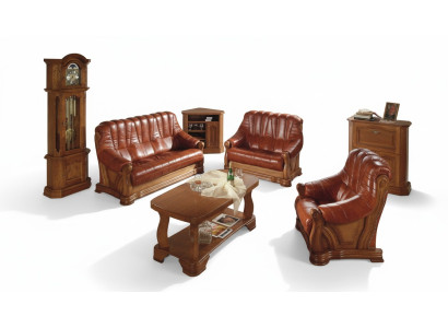 Sofa Dreisitzer Couch Klassische Neu Polster 3 Sitzer Leder Couchen