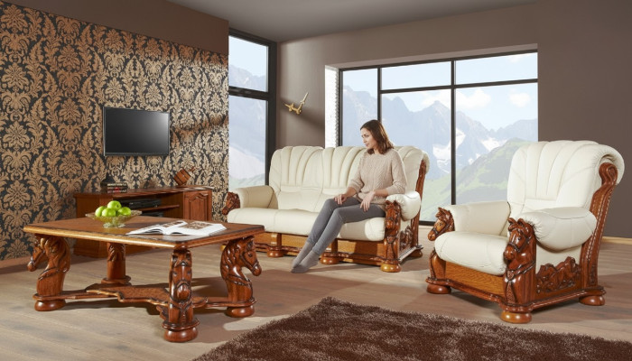 Sofa 3 Sitzer Sitz Klassischer Wohnlandschaft Sofas Couchen Polster Neu