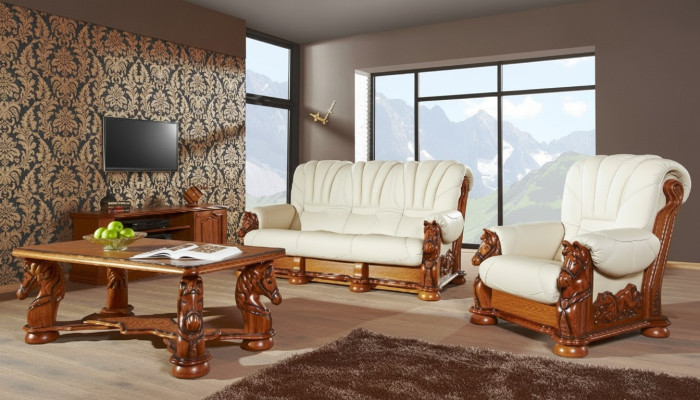 Sofa 3 Sitzer Sitz Klassischer Wohnlandschaft Sofas Couchen Polster Neu