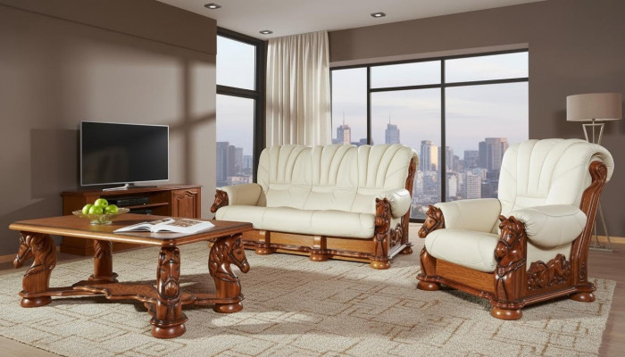 Klassische Zweisitzer Couch Sofas Polster Sofa 2 Sitzer Leder Deko Couchen