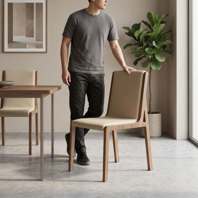 Design Lehn Stühle Polster Ess Zimmer Küche Lounge Wohn Möbel Stuhl Sessel Club