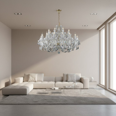 Klassischer Leuchte Lampe Decken Kronleuchter Beleuchtung Kristall Neu Bohemia