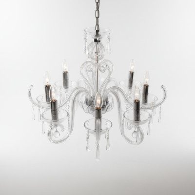 Bohemia Modern Leuchte Decken Leuchte Leuchter Kristall Lampe Kronleuchter Gold