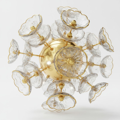 Bohemia Kristall Kronleuchter Luster Hängeleuchte Leuchte Lampe Deckenleuchte