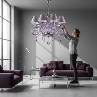 Bohemia Luster Hänge Lampe Kristall Lampen Leuchten Decken Kronleuchter Leuchte