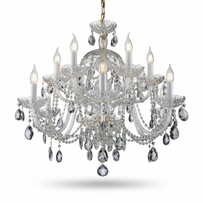 Bohemia Luster Kristall Kronleuchter Lampe Leuchte Deckenleuchte Hängeleuchte