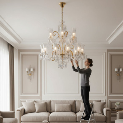 Königlicher Palast Bohemia Kronleuchter Deckenlampe Lampe Leuchten 18x Lampen