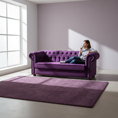 Sofa 3 Sitzer Chesterfield Couch Schlafsofa Bettfunktion Couchen Sofas Stoff Neu