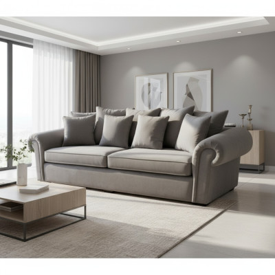 Sofa 3 Sitzer Chesterfield Polster Klassische Sofas Dreisitzer Textil Couchen