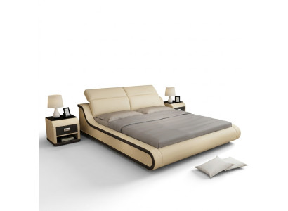 Wasserbett Hotel Doppelbett Betten Mit USB Komplett Lederbett Polsterbett Wasser