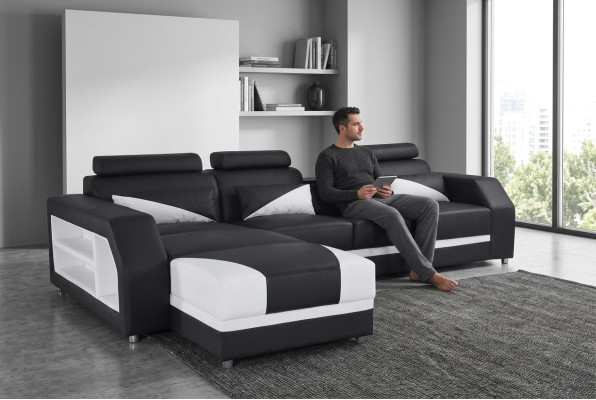 Exklusives Modern Designer Ecksofa in L-Form für stilvolle Wohnräume