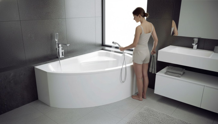Unförmige Badezimmer Wanne Eck Badewannen Design Bad Wannen