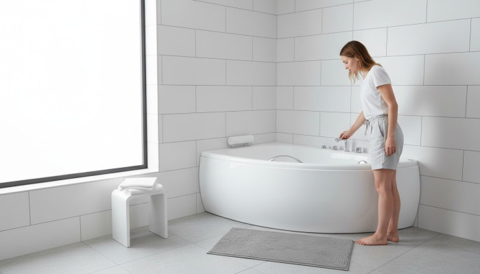 Unförmige Bad Wanne Eck Badewannen Design Badezimmer Wannen