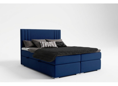 Moderne Boxspring Betten Hotel Doppel Luxus Bett Polster Kasten Funktion Stoff