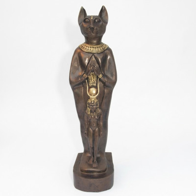 Skulptur Ägypten Göttin Katzen Bastet Statuen Ägyptische Statue Figuren Pharao