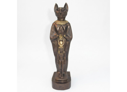 Skulptur Ägypten Göttin Katzen Bastet Statuen Ägyptische Statue Figuren Pharao