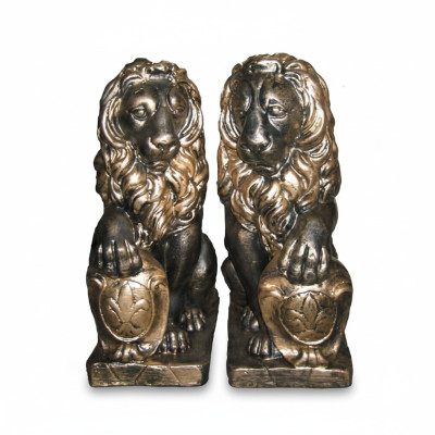 Löwe Deko Figur Statue Skulptur 60cm Figuren Statuen Skulpturen Dekoration  N21