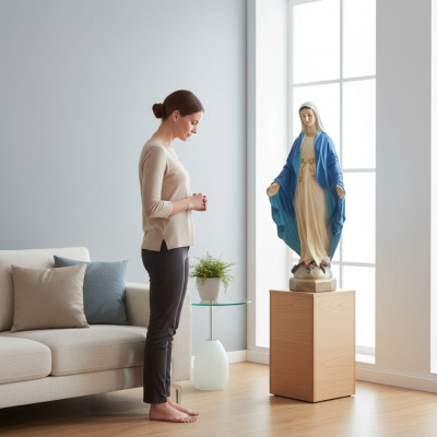 Maria Figur Heilige Statue Skulptur Katholische Figuren Skulpturen Mutter 110cm