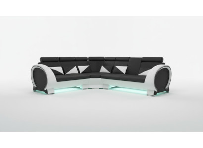 Designer Ecksofa Wohnlandschaft Sofa + USB Polster Garnitur Lounge Sofas Couchen