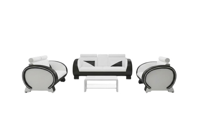 Ledersofa Sofa + USB Sofa 3 Sitzer Relaxcouch mit Barfunktion Designer Garnitur