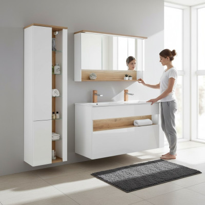 Badmöbel Set Badezimmer Waschbecken Badmöbelset 3tlg. Zimmer