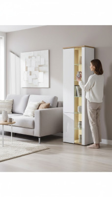 Badschrank Badezimmer Hochschrank Regal Badmöbel Regale Bad