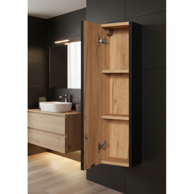 Badezimmer Badmöbel Regal Schrank Braune Schränke Apotheken Holz