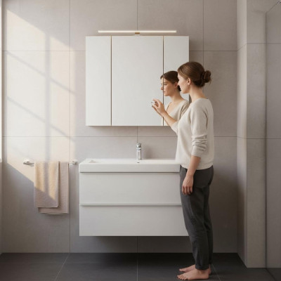 Spiegelschrank Badezimmerschrank Badspiegel 80x16x75 cm Schränke
