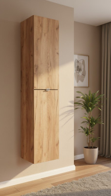 Hochwertiger Badezimmer Schrank Hochschrank Holz Badmöbel Luxus