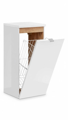 Universelle Hängeschrank Schrank Dekorative Badmöbel mit einem Wäschekorb
