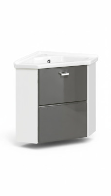 Eck Waschtisch Waschtisch mit Unterschrank 40 cm Ecke Becken Waschbecken Keramik