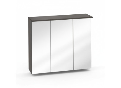 Spiegelschrank Wandschrank Badezimmerschrank mit Deko Spiegel 80 cm LED