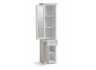 Hochschrank Badmöbel Unterschrank Hochschrank weiß Badschrank