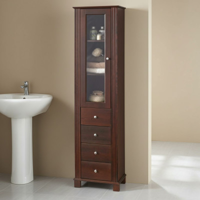 Hochwertiger Badezimmer Schrank Hochschrank Dekorative Holz Badmöbel Luxus