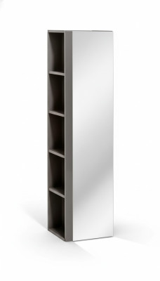 Badezimmer Hochschrank mit Spiegel Tür Regal Badschrank Badmöbel