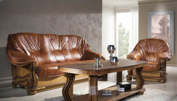 Klassische Dreisitzer Couch Neu Polster Sofa 3 Sitzer Couchen Ledersofa
