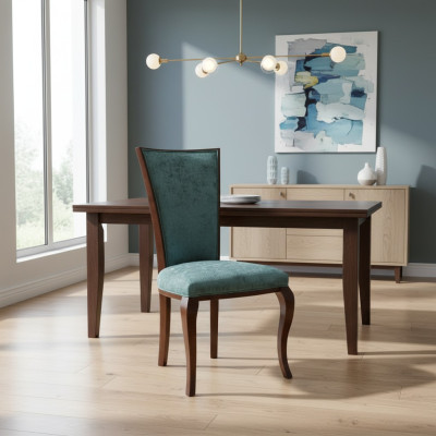 Esszimmer Gruppe 6 x Lehnstuhl Sessel Garnitur Esszimmerstuhl Holz Polster neu