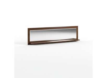 Klassischer Wandspiegel Holzrahmen Spiegel Möbel Neu 154x45cm Glas Rahmen Wand
