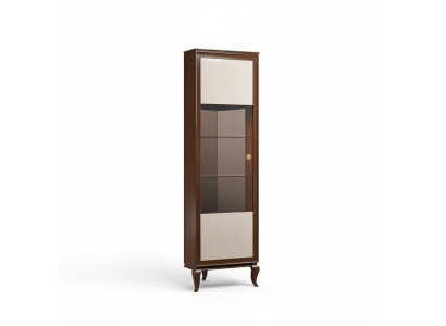 Edler Luxus Schrank Vitrine Glas Klassische Schränke Vitrinen Wohnzimmer Möbel