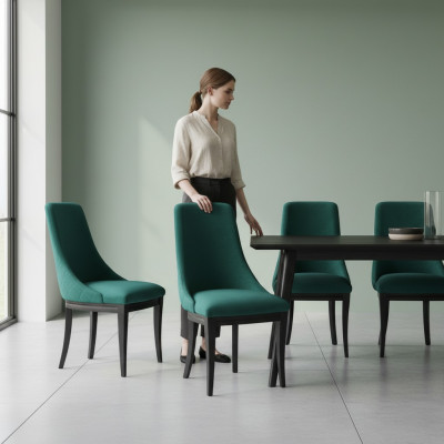 Grüne Sessel 8x Luxus Klassischer Esszimmer Stuhl Stühle Sitz Modern