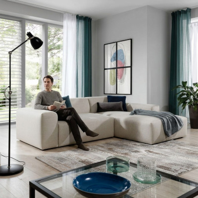 Ecksofa Sofa Couch Polster Wohnlandschaft Textil Eck Sofas Garnitur