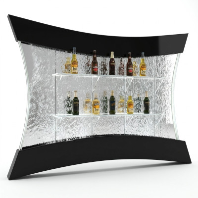 LED Regal Bar Wasser Wand Säule Beleuchtete Deko Wasserwände Bar Theke