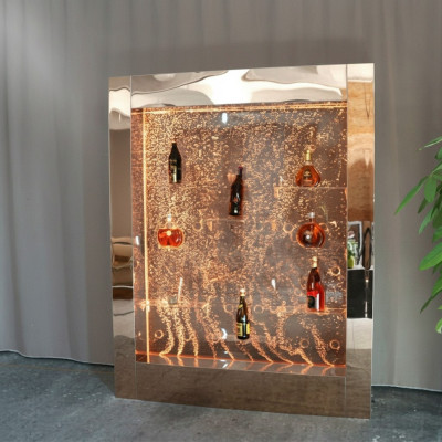 LED Wasser Wand Regal Bar Einrichtung Ausgefallene Regale Schrank