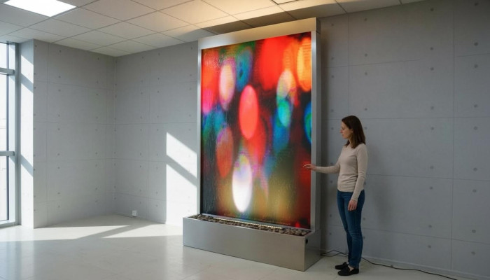 Wasser Wand Water Wall Säule Unterschrank Ragal Vitrine Wasserwände