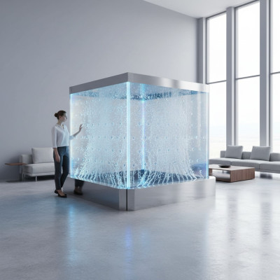 Wandpaneel LED Wasserwand Wasser Wände Wasser Blasen Wand