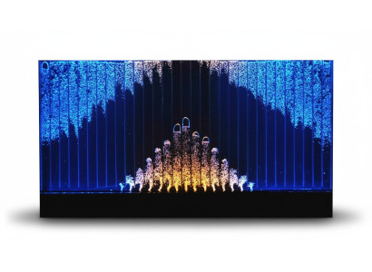 Moderne Trennwand Wasser Wände LED Wasserwand Dekorative Beleuchtete Wand