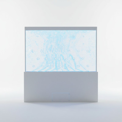 Moderne Trennwand Wasser Wände LED Dekorative Wasserwand Beleuchtete Wand