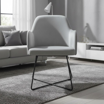 Design Stuhl Sitz Praxis Ess Zimmer Stühle Textil Stoff Polster Warte Kanzlei