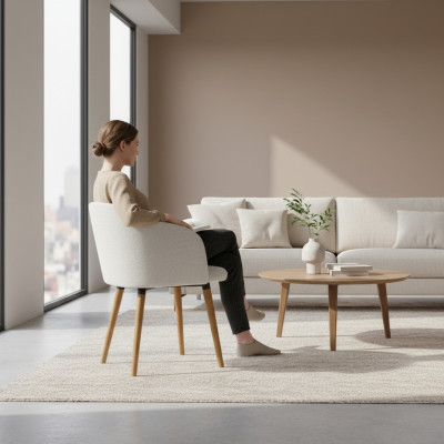 Design Stühle Stuhl Sitz Praxis Ess Zimmer Textil Stoff Polster Warte Kanzlei